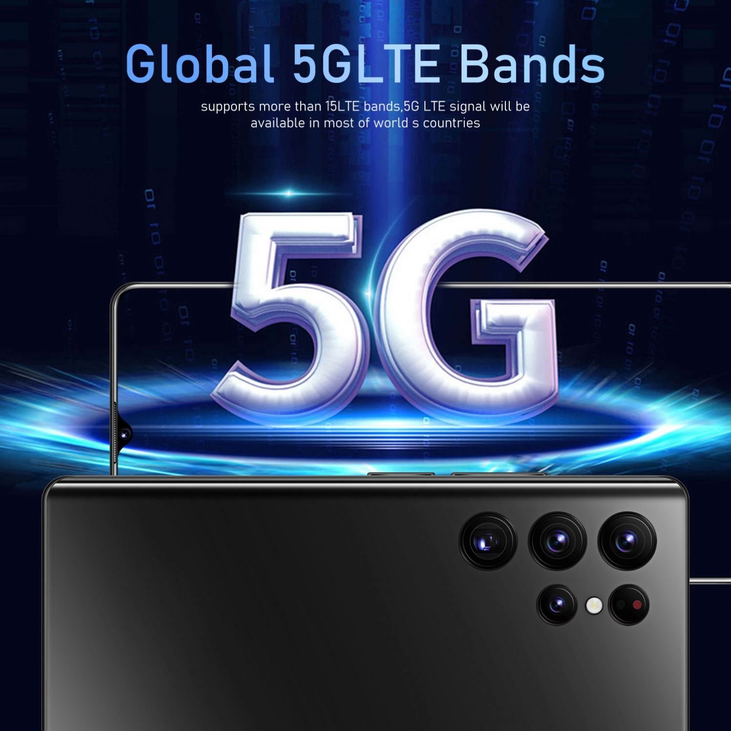 Hot Selling S23 ULTRA 16GB+1TB 72MP+108MP 7.2 Inch 5G Mobile Smartphone Big Battery Android Cell Phone